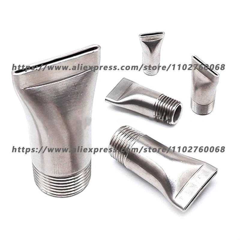 Wind Jet Air Compressed Spray Nozzle Stainlesss Steel Duckbill Industrial Cleaning Nozzle jardinage Windjet Air Knife Spray Tips