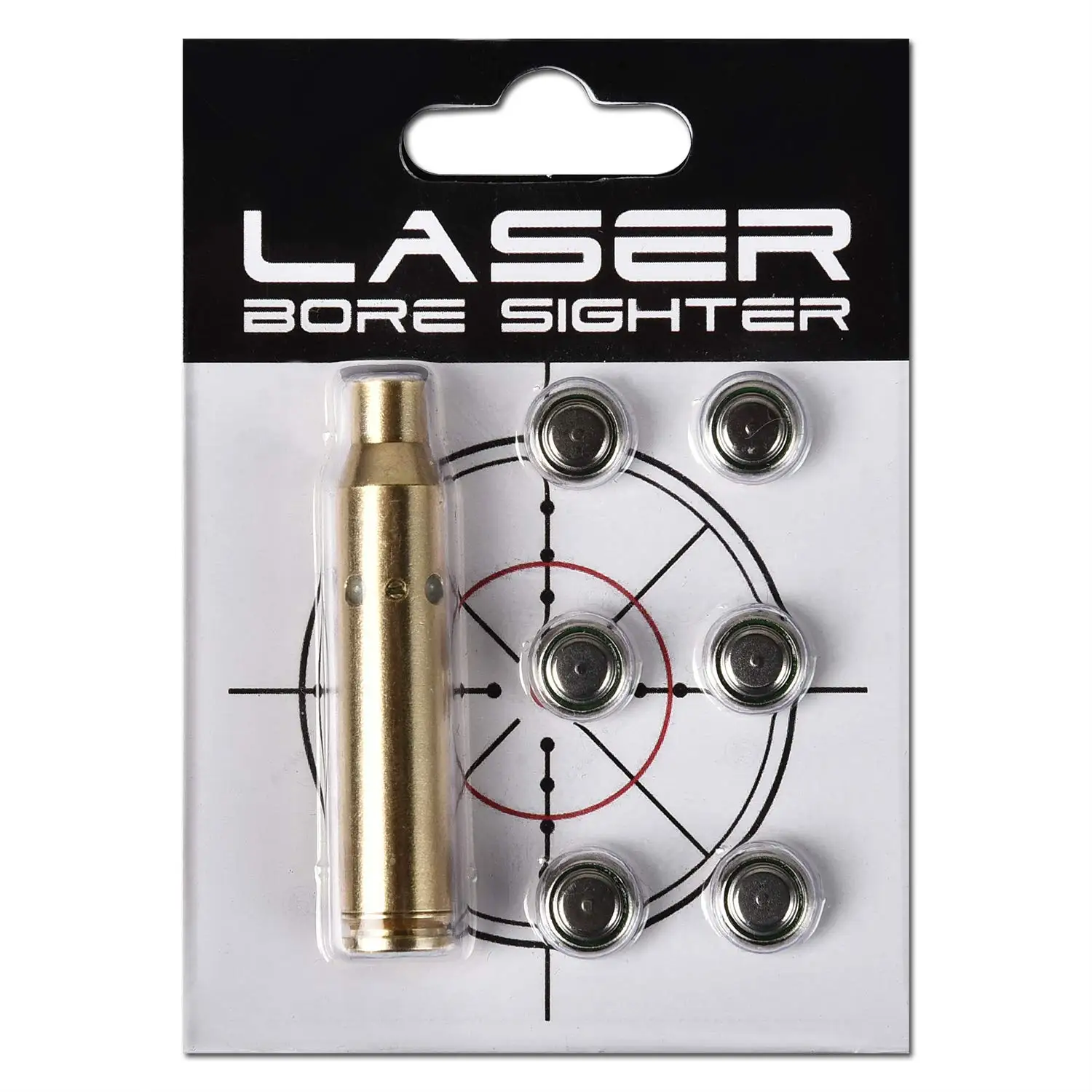 MidTen CAL cartuccia Bore Sighter Red Bore Dot Laser ottone Boresight Upgrade durezza 223 5.56mm Rem Gauge per Scope Hunting