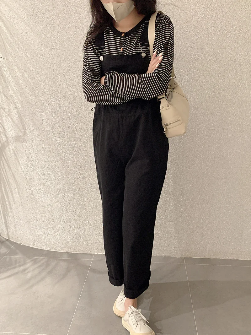 Jumpsuits voor dames Elegantie Combining Functionality Zoet Roze Halterneck Tuinbroek Baggy Allmatch Bruin Gescheurd Cinched