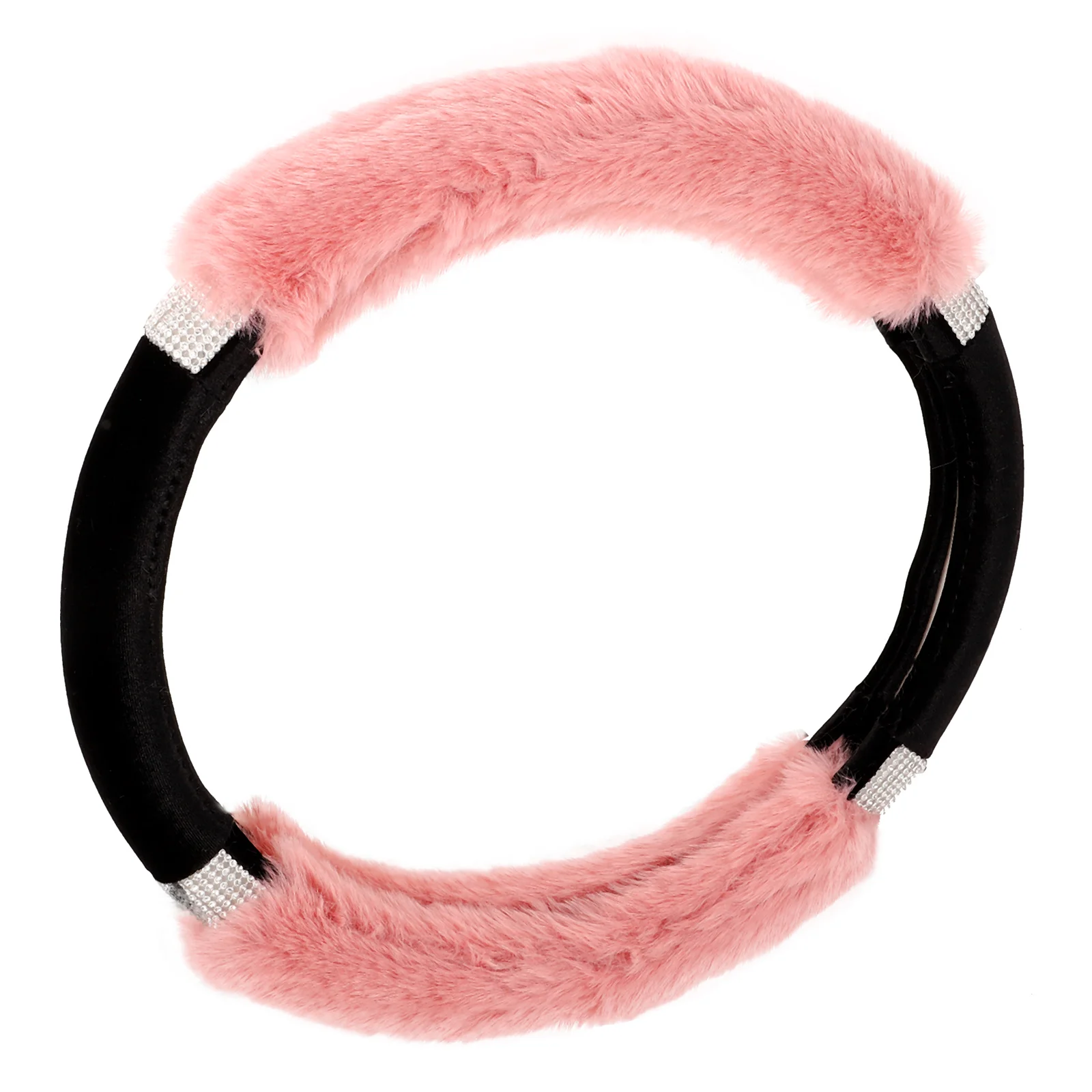

Soft Car Steering Cover Comfortable Non-Slip Easy Installation Winter Women Auto Wheel Protector Cover Fashion Interior