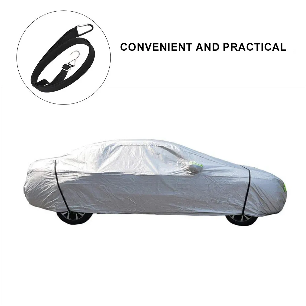 

2Pcs Windproof Strap Covers Car Cover Straps Elastic Ropes Easy Use Windproof Fixing Band Car Cover Straps Strap Covers