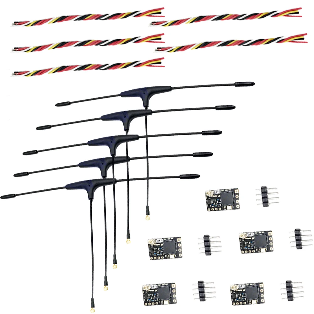 Récepteur TBS Crossfire CharacterRX SE/NANO RX PRO, avec Antenne T Originale V2, pour Modèles de Drone RC