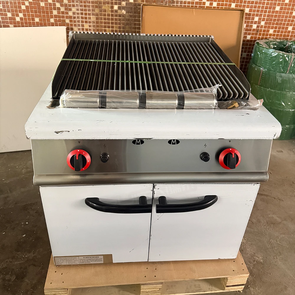 Ruitai Commercial Volcanic Rock Barbecue Oven Gas High Quality Stainless Steel Durable Reliable Easy to Clean