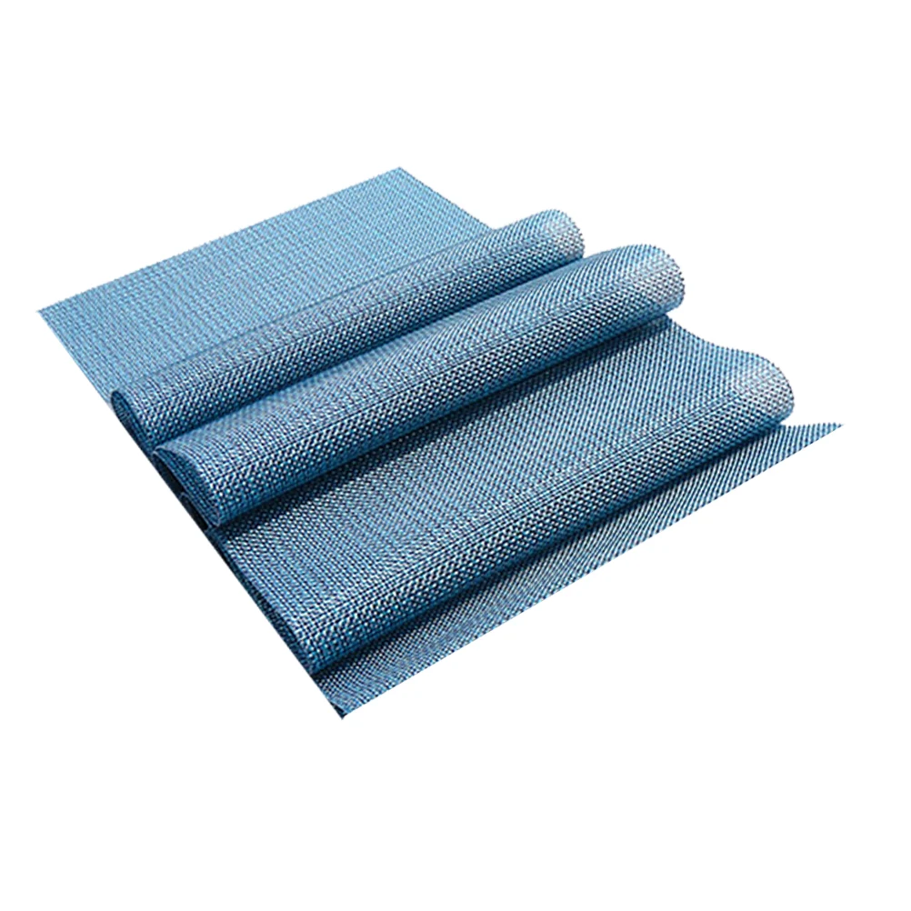 

Woven Table Runner Rectangular Blue for Dining Room Outdoor Picnic Party Table Cover Decor Heat Insulation Placement