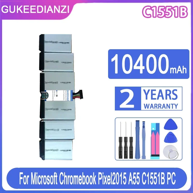 

GUKEEDIANZI Replacement Battery 10400mAh For Microsoft Chromebook Pixel C1551B 2015 A55 Bateria