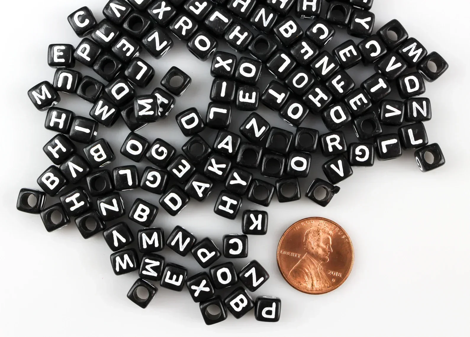 100-500pcs Acrylic Black Color A-Z Letter Beads Square Cube Alphabet Spacer Beads For Jewelry Making Diy Bracelet Accessories
