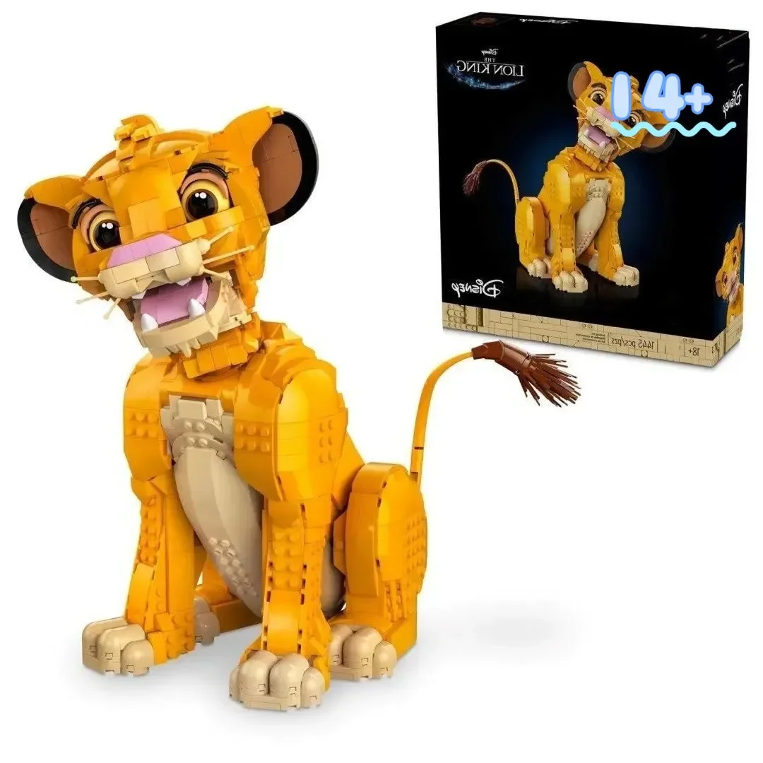 

Игрушки-конструкторы Disney 43247, модели животных, в наличии, фигурки львов, кирпичики, 1445 шт., подарки на Рождество, день рождения, детские подарки