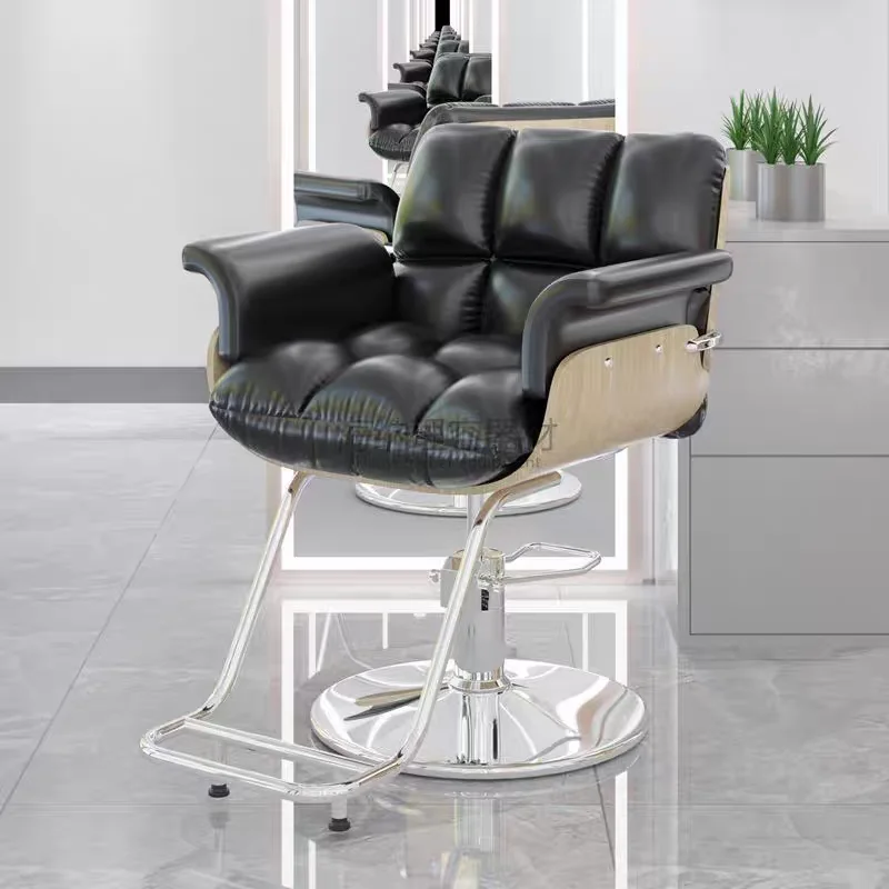 High-end Luxury Barber Chairs Minimalist Lift-and Barber Chairs Rotate Design Commercial Furniture Sedia Da Barbiere ZY40LFY