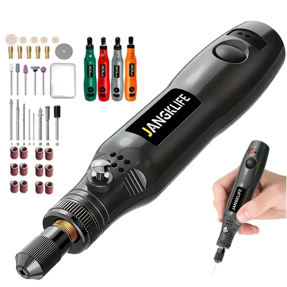 USB Cordless Rotary Tool Kit Woodworking Engraving Pen DIY For Jewelry Metal Glass Mini Wireless Drill