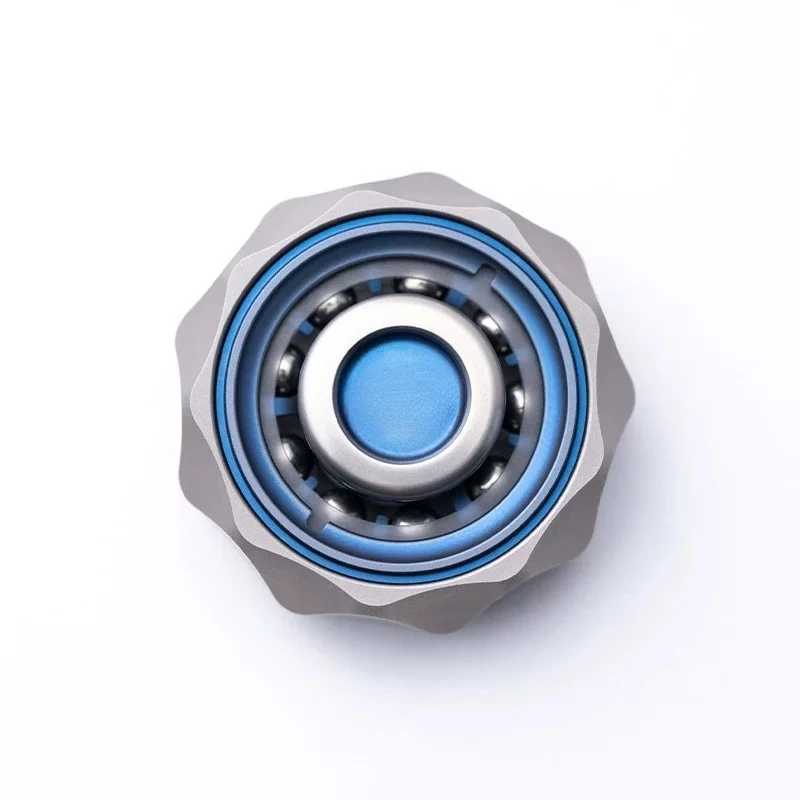 For BIT05 Titanium Alloy Fingertip Gyro, Metal Black Technology Hand Handle Finger Decompression Edc Small Toy