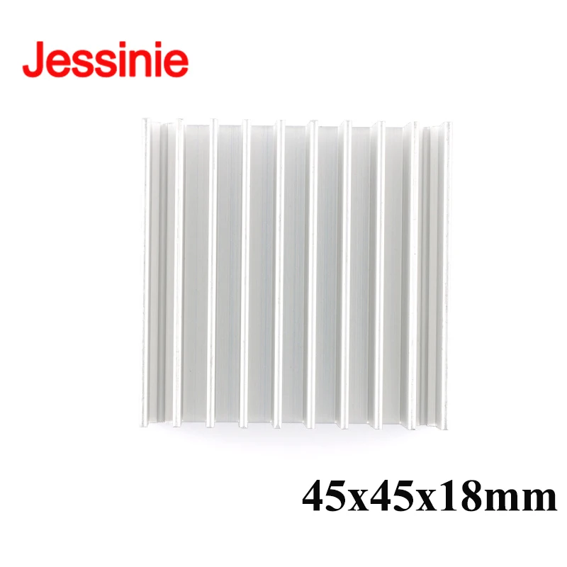 20Pcs/1pc 45*45*18mm Aluminum Alloy Heatsink Radiator Heat Sink Electronic Chip IC Cooling Radiator Cooler For CPU RAM GPU PCB