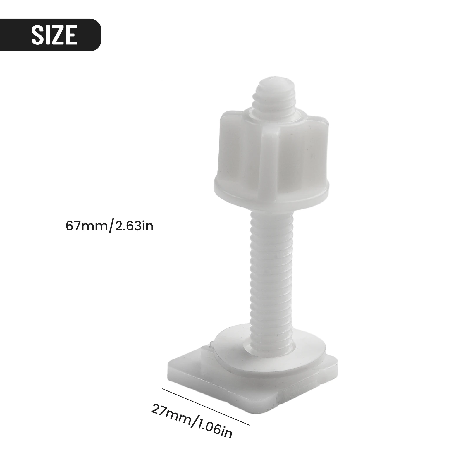 Toilet Seat Hinge Screw Bolts Fitting Hinge Kit Plastic Replacment Seat Set Toilet Washers toilet seat bolts toilet seat screw