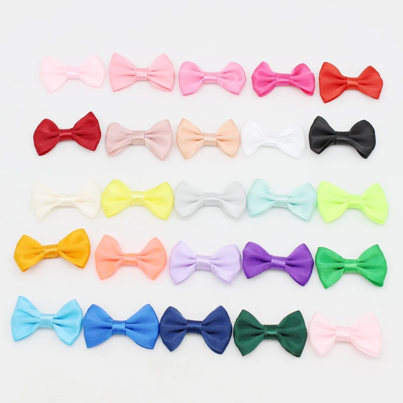 50Pcs/lot Handmade Ribbon Bows For Gift Craft Wedding / Christmas Bows Bow DIY Crafts Garments Hats Dress Sewing Accessories