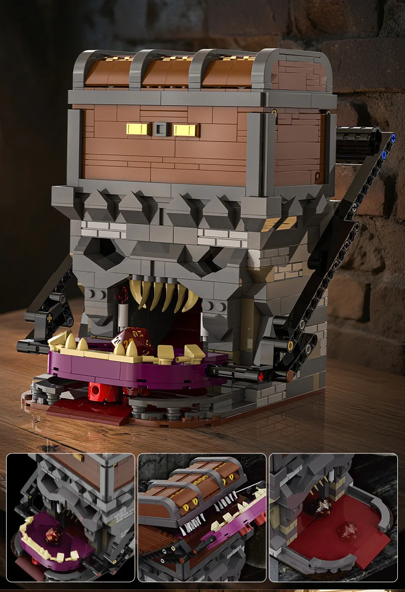 Kreative Film-Szenen-Bausteine Geheime Schatzkiste Monster-Bausteine Konstruktionsspielzeug Schreibtisch-Deko Sammlung für Fan-Geschenke – Detail 3