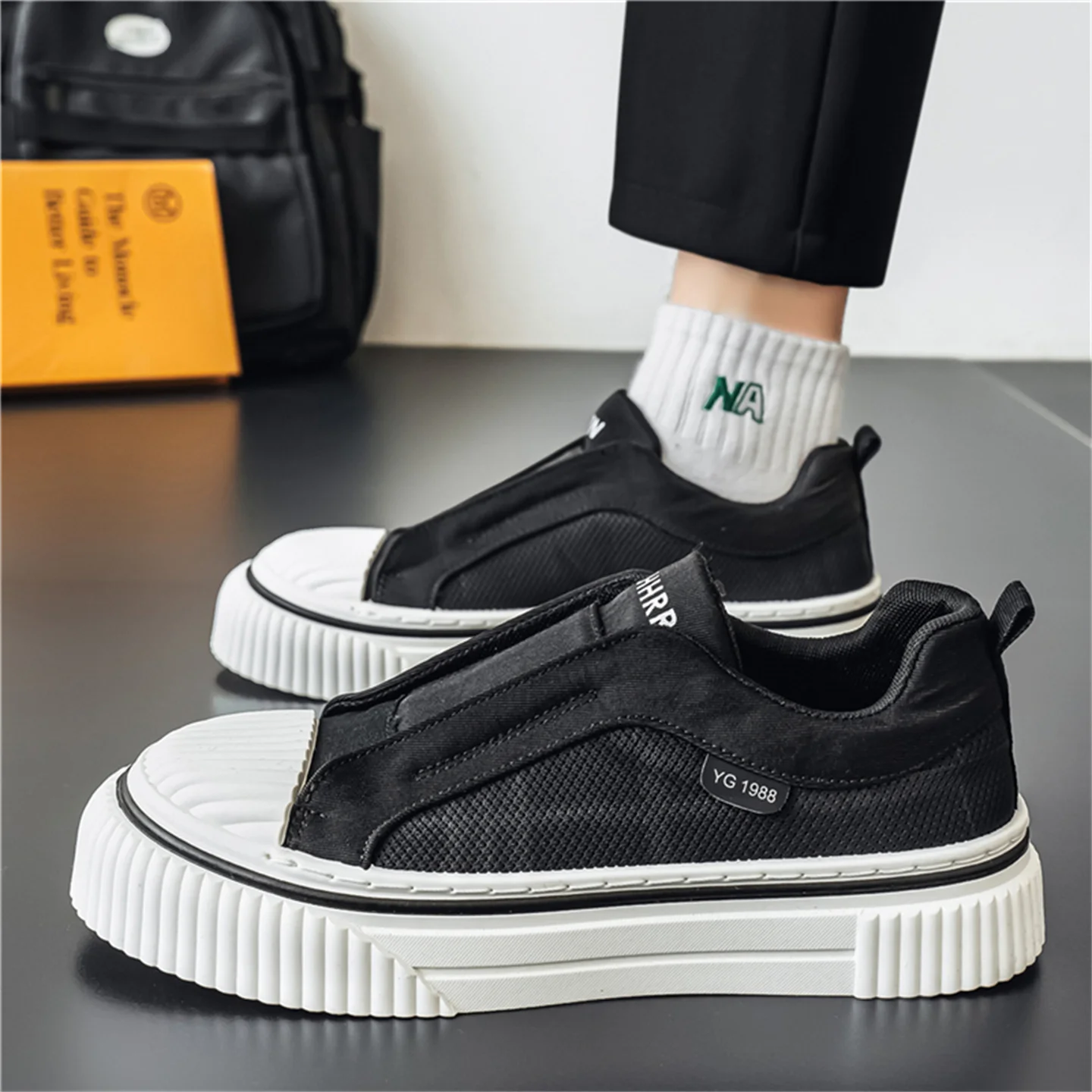 black-canvas-men's-shoes-2026-new-summer-casual-breathable-slip-on-heightening-anti-slip-sports-flat-shoes-dtd-brand