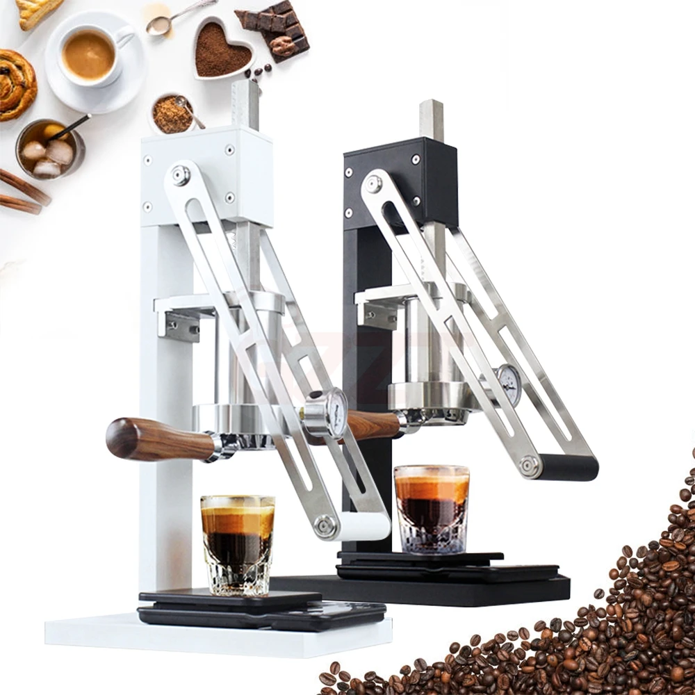 Lever Pull Manual Stainless Steel Espresso Coffee Machine Italian Multifunctional Hand Press Coffee Machine Without Electricity