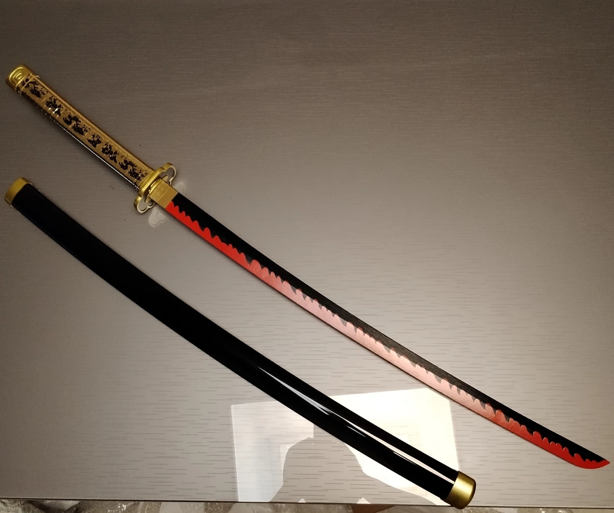 104 سنتيمتر/41 بوصة تأثيري Tsugikuni Yoriichi أنيمي سانيمي كيميتسو لا Yaiba أنيمي النينجا سكين كاتانا الساموراي دور اللعب سيف من الخيزران #5