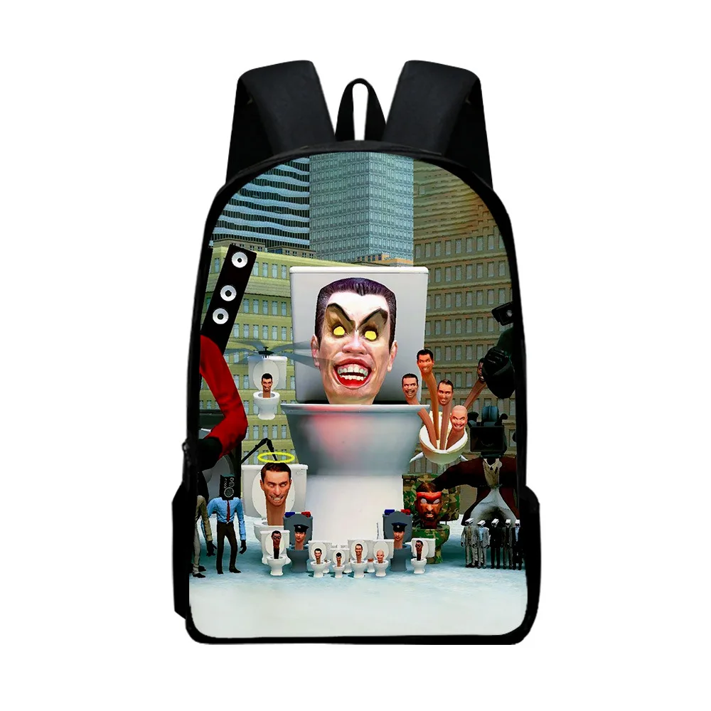 Skibidi Toilet Backpack 2023 New Rucksack School Bag Adult Kids Bags Unisex Backpack Daypack Harajuku Bags
