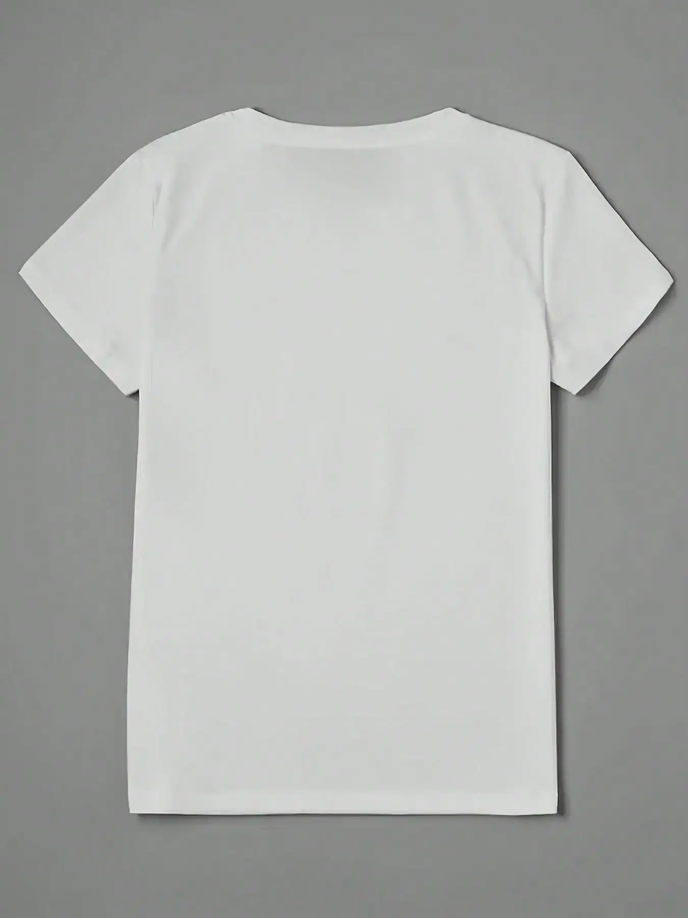 Women's Casual Short Sleeve T-Shirt With Bold Lips & Teeth Graphic Print, Geometric Pattern Round Neck Summer Top,