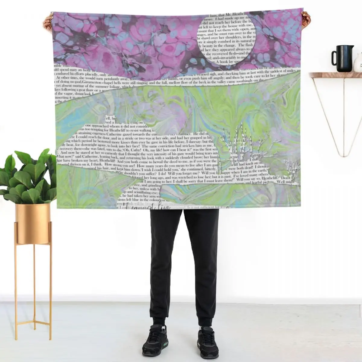 Wuthering Heights I Cannot Live Without my Soul Throw Blanket Luxury bed plaid for winter Bed Custom Blankets