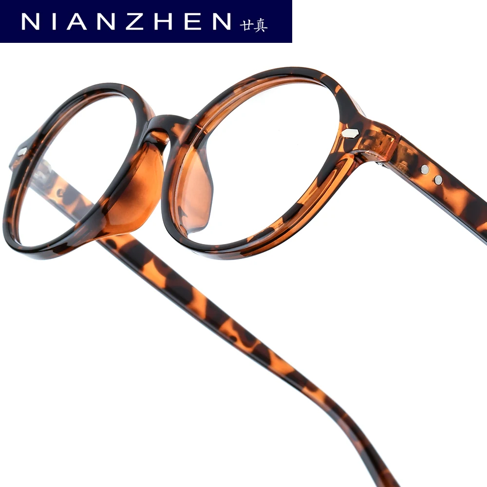 

NIANZHEN TR90 Eyeglasses Women 2025 Oval Brand Design Glasses Frame Men Ultralight-Weight Retro Vintage Eyewear Spectacles 72351