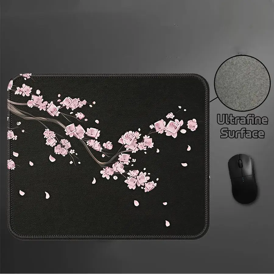 Pink Flowers Mouse Pad Keyboard Mouse Pad Game Console Pad office Pad Computer Laptop Pad Desk accessories Anti slip