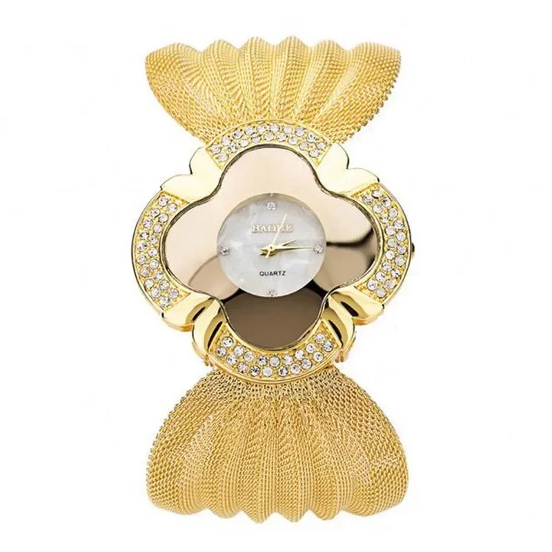 Women Watch Bracelet Luxury fashion Popular diamante butterfly mesh watchband women quartz watch dress wristwatch Fritillaria