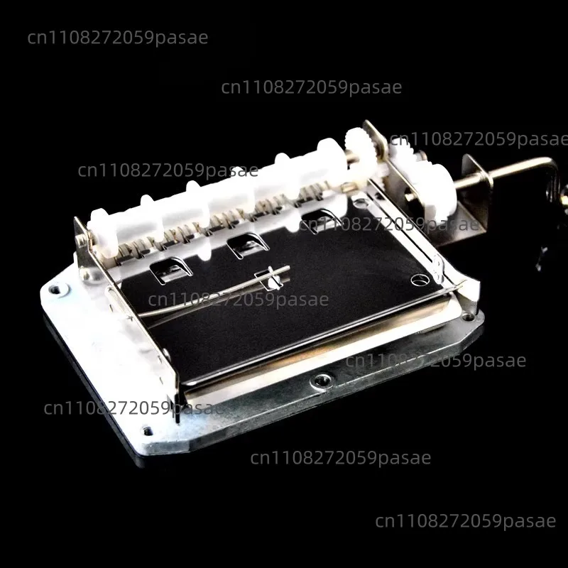 30-Note Hand-Cranked Paper Tape Music Box Movement Octave Box Assembly Repair Parts with Punching Tool Included