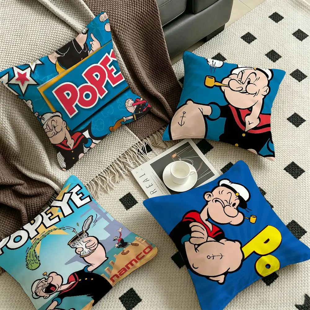 P-PopeyeS The S-Sailor cartoon 45*45cm Cushion Cover Pillow Cover Decor Pillowcase Home Pillowcase for Couch Pillow