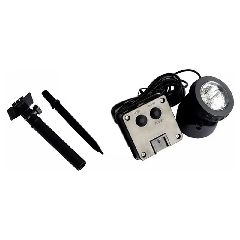 A74U Security Landscape Lighting, Solar Pond Spotlights, 6 LED Waterproof Submarine Underwater Lights For Outdoor Patio