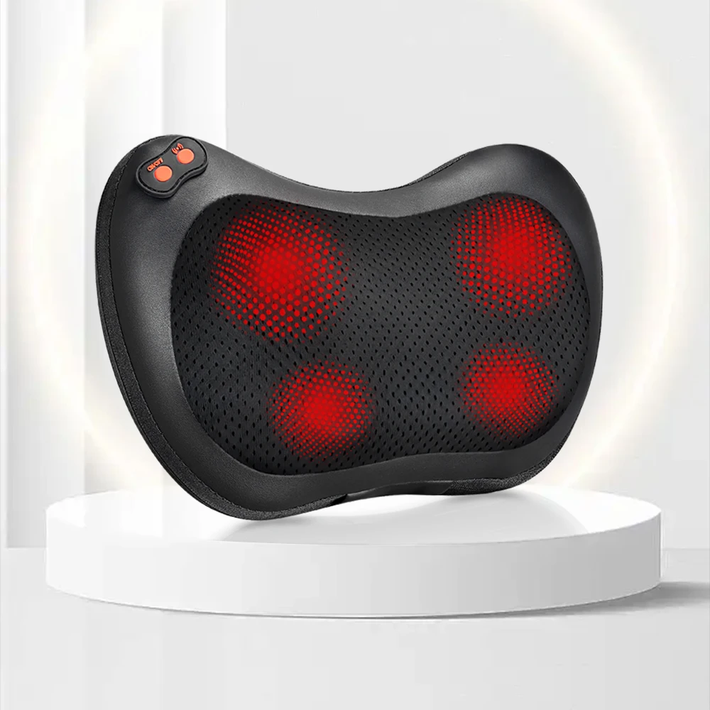 

Multifunctional Neck Massager Shoulder Waist Back Car Home Cervical Massage Pillow 3 speeds Car Small Portable Massage Pillow