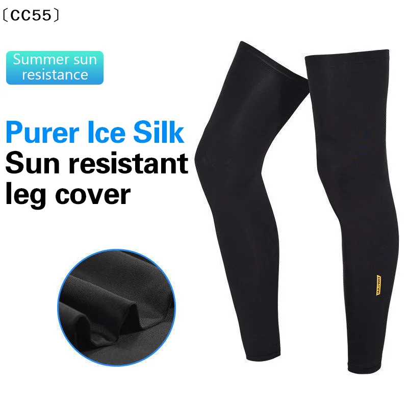 2Pcs Full Leg Sleeves Long Compression Leg Sleeve Knee Sleeves Protect Leg Man Women Basketball Cycling Football Running〔CC55〕