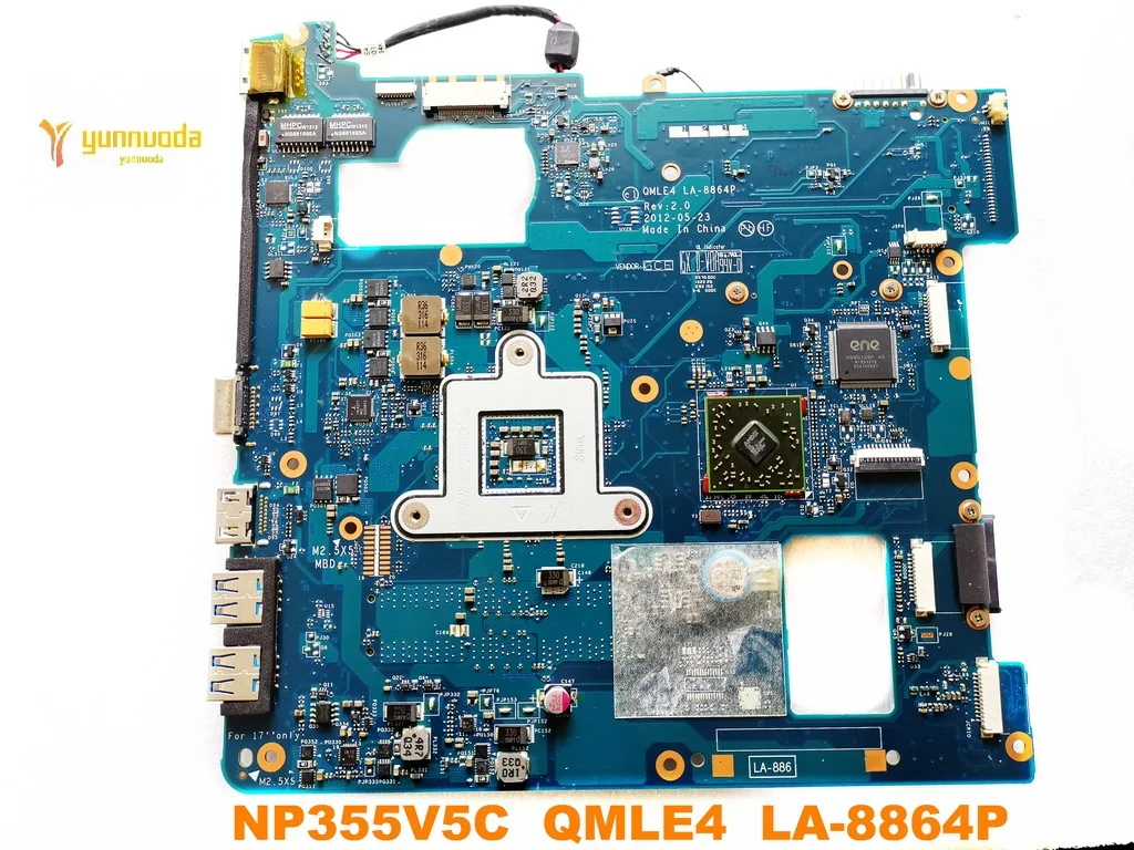 Original for Samsung NP355V5C laptop motherboard  NP355V5C QMLE4  LA-8864P  tested good free shipping