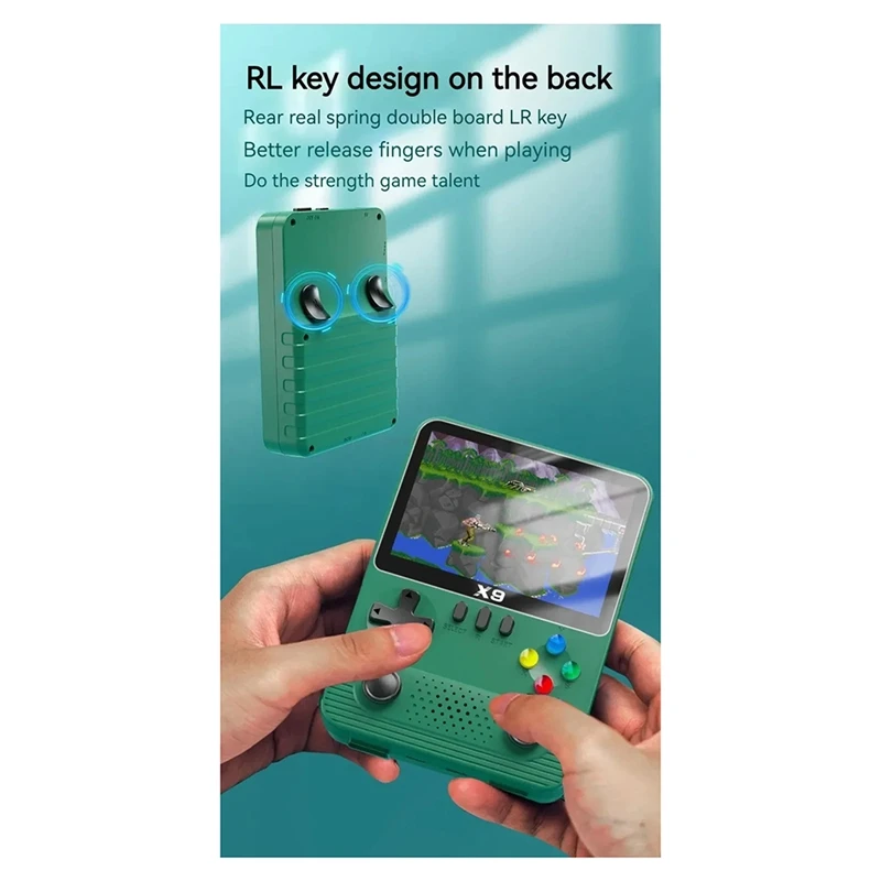 وحدة تحكم ألعاب محمولة Smart-X9 10000 + ألعاب 3.5 بوصة وحدة تحكم ألعاب أركيد 2000 Mah لـ GBA GBC NES لـ 11 نوعًا من أجهزة المحاكاة