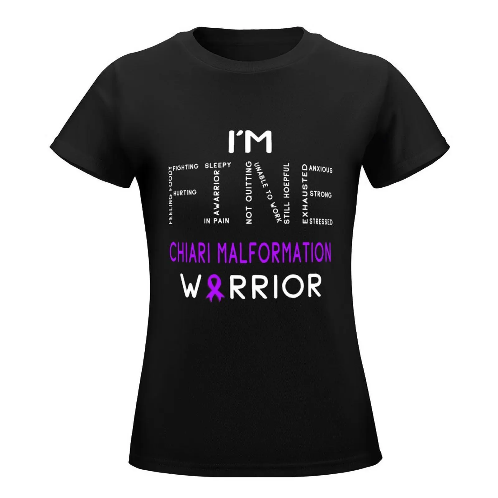 I'm Chiari Malformation Warrior - I'm FINE T-Shirt korean fashion Aesthetic clothing Womens clothing