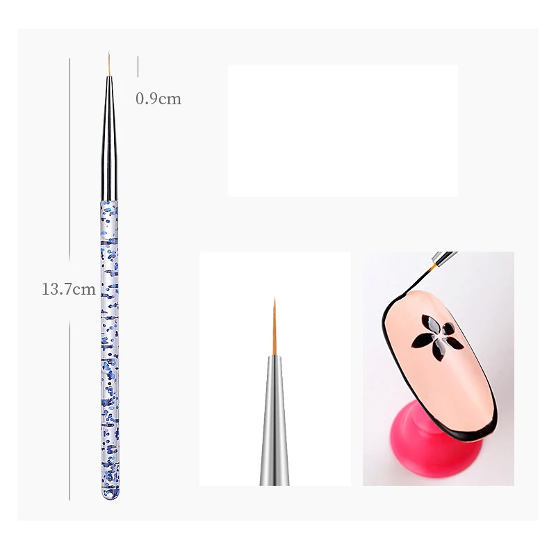 Acryl Nail art Pinsel Set Maniküre Flüssigkeit Pulver Carving UV Nagel Gel Polnisch Pinsel Malerei Stift Nagel Verlängerung Builder Werkzeug