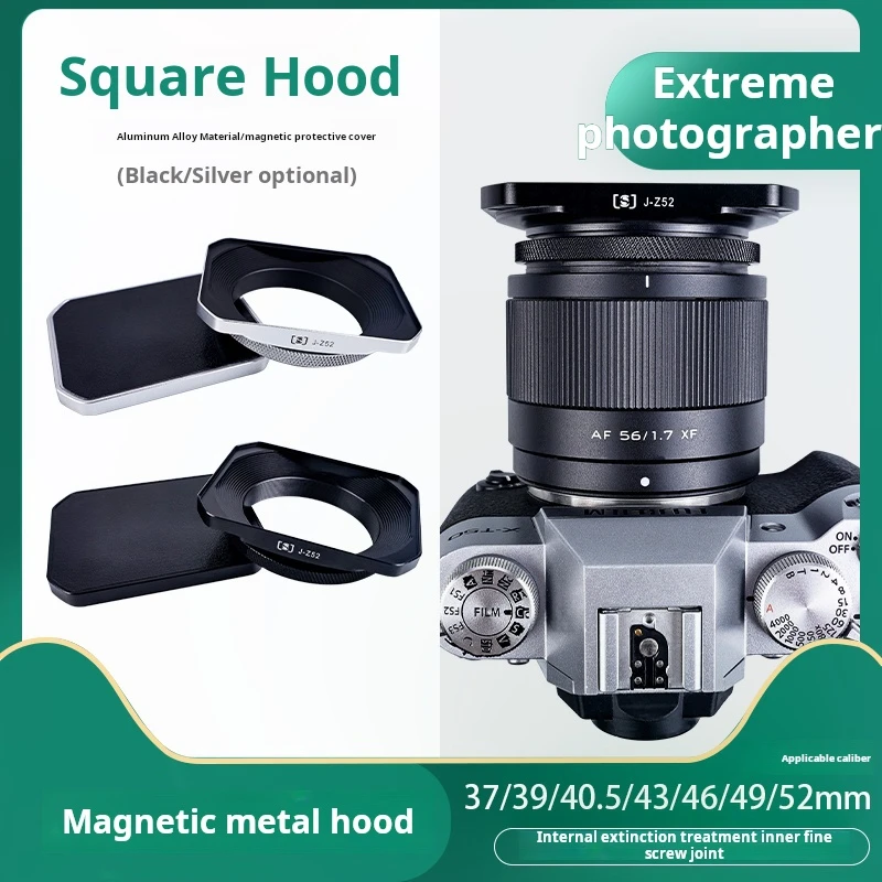 

Light Shield Fuji XF/XC 15-45mm/35mmF1.4 Nikon 16-50mm/z28f2.8se Vizox 56mmf1.7/Sony 40mmf2.5g/28-60mm Metal Magnetic Suction