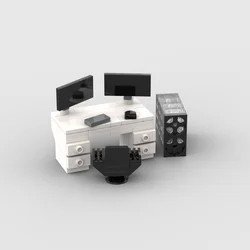 MOC Furniture Desktop Game Computer Table Desk Building Blocks Toys for Adult Assemble Bricks Parts Educational Toy Gift