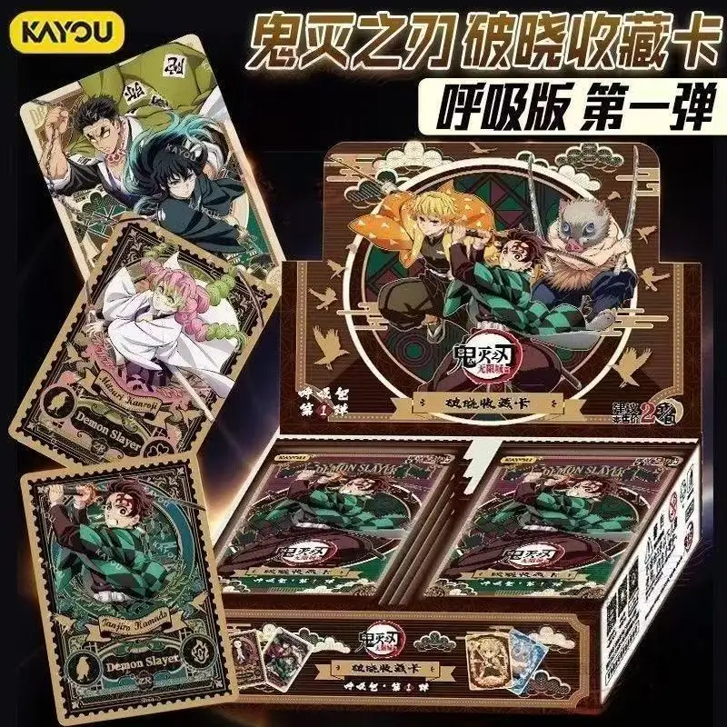 

KAYOU Genuine Demon Slayer Dawn Collection Card Breathing Bag Vol.1 Anime Character Peripheral Collection Cards Kids Toys Gifts