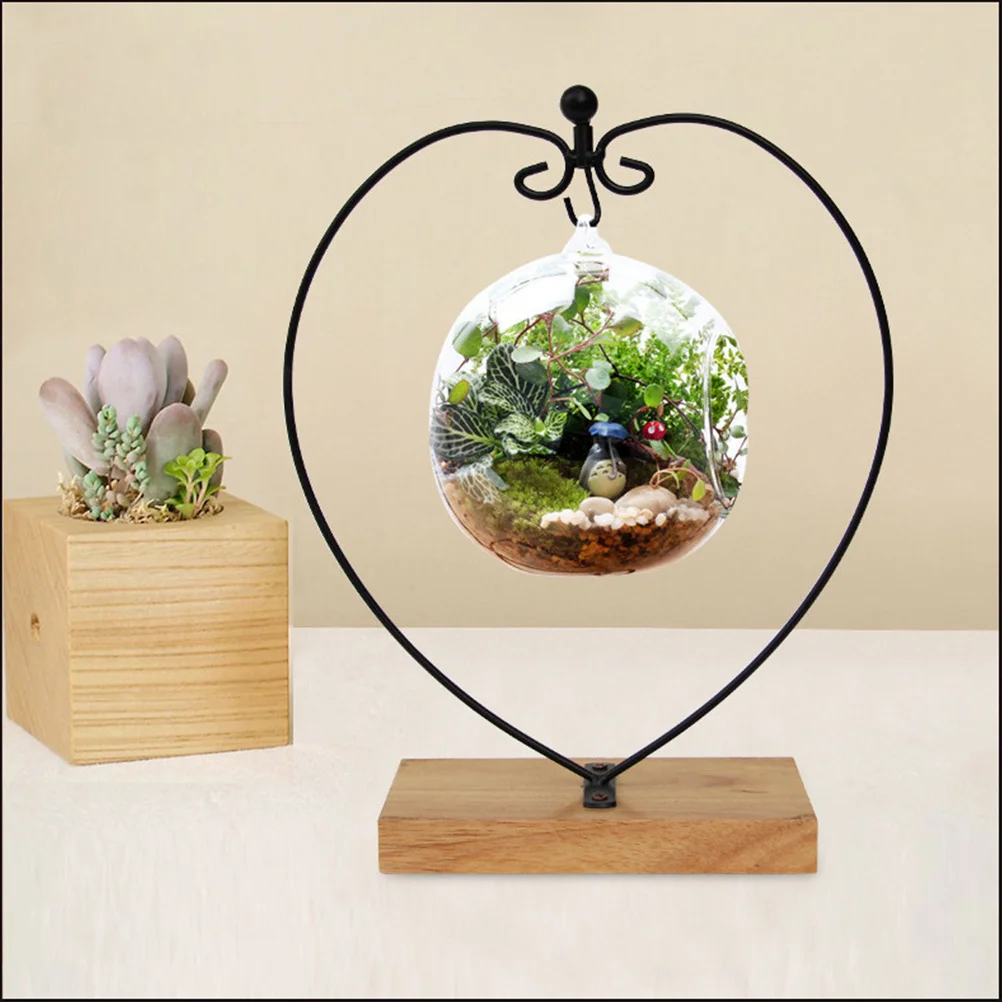 

Hook Holder Stand For Hanging Glass Globe Ornament Display Rack Air Plant Terrarium Wedding Party Home Office Decor