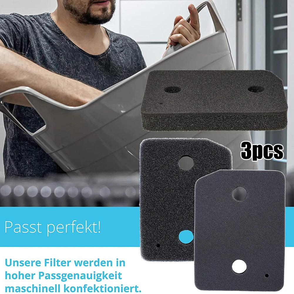 3 stücke schwamm filter für 9164761 t1 klassischer schwamm wärmepumpen trockner feiner grober trommel trockner filter haus reinigungs werkzeuge teile