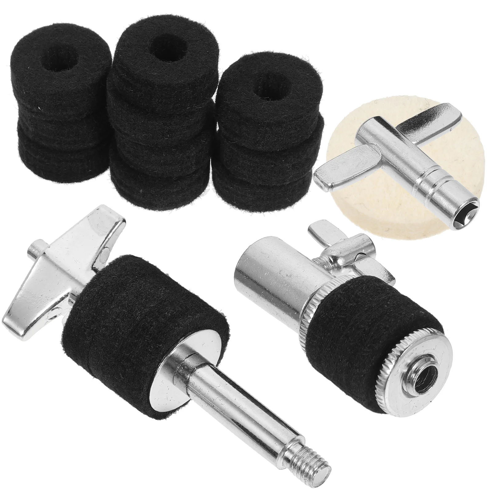 

Hi-hat Clutch Hammer Pad Drum Kit Accessories Cymbal Felts Repair Parts Accessory Metal Support Set