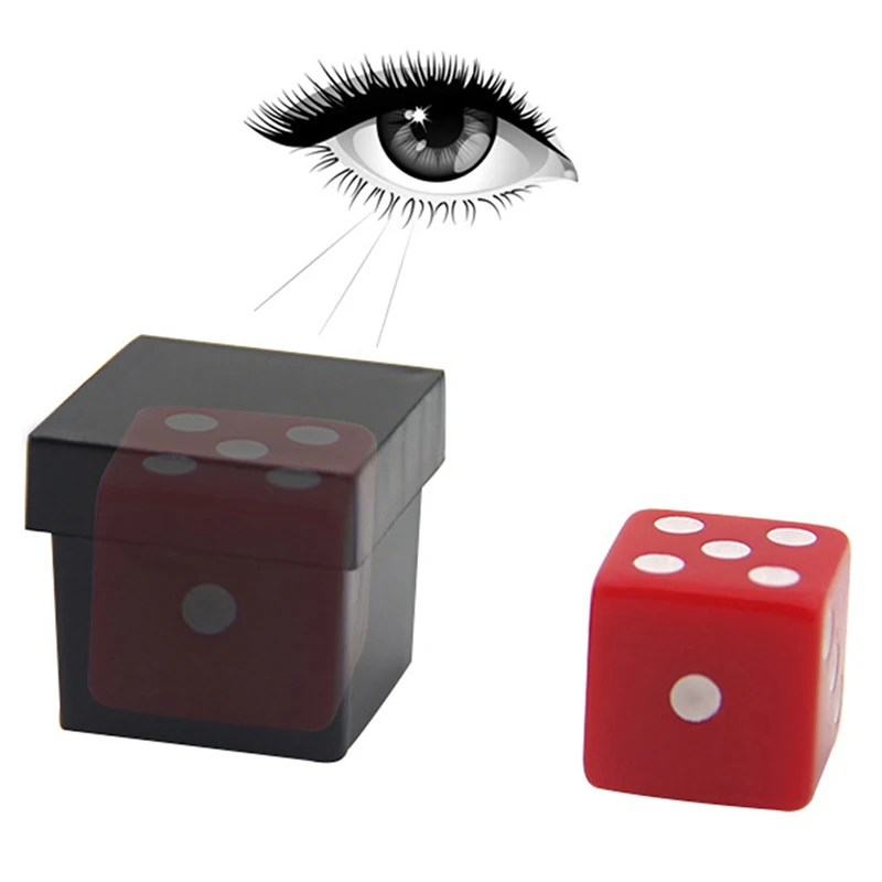 1 Set Perspective Eye Distinguish Color Through Sound Dice Magic Trick Close Up Stage Props Magician Magic Mentalism Easy