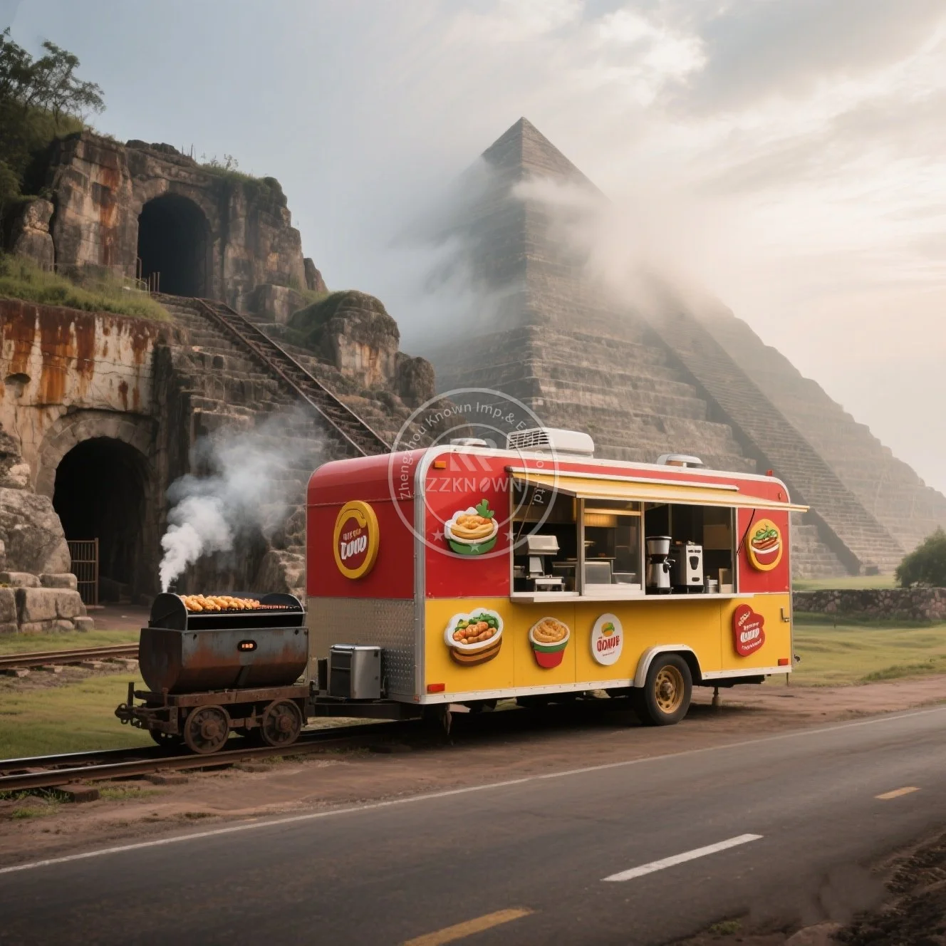

2025 Model Customized Size Food Truck Mobile Kitchen Ice Cream Truck Coffee Cart Food Van Concession Catering Trailers