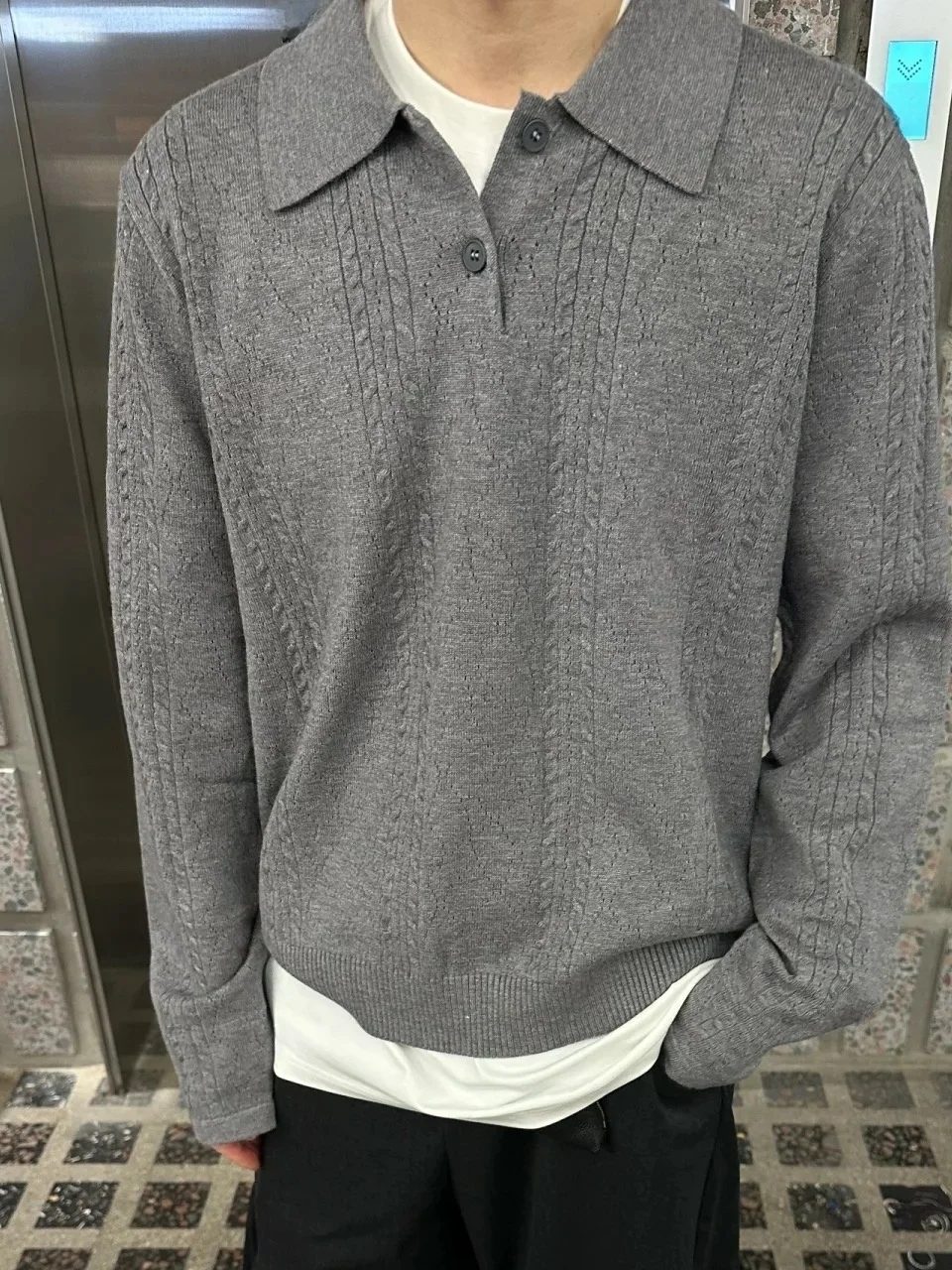 

Retro American Texture Knitwear Collar Long Sve Men Women Sle Autumn Winter Polyester Fiber Soft Flax ain Pattern