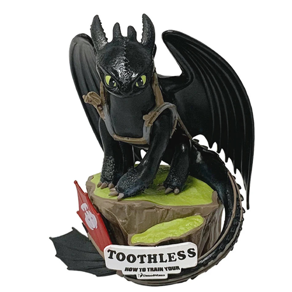 Neuer Animationsfilm Drachennachtzähmen leicht gemacht Niedlicher zahnloser Cartoon kawaii Drachenfigur PVC Anime Modell Peripherie Spielzeug Geschenke