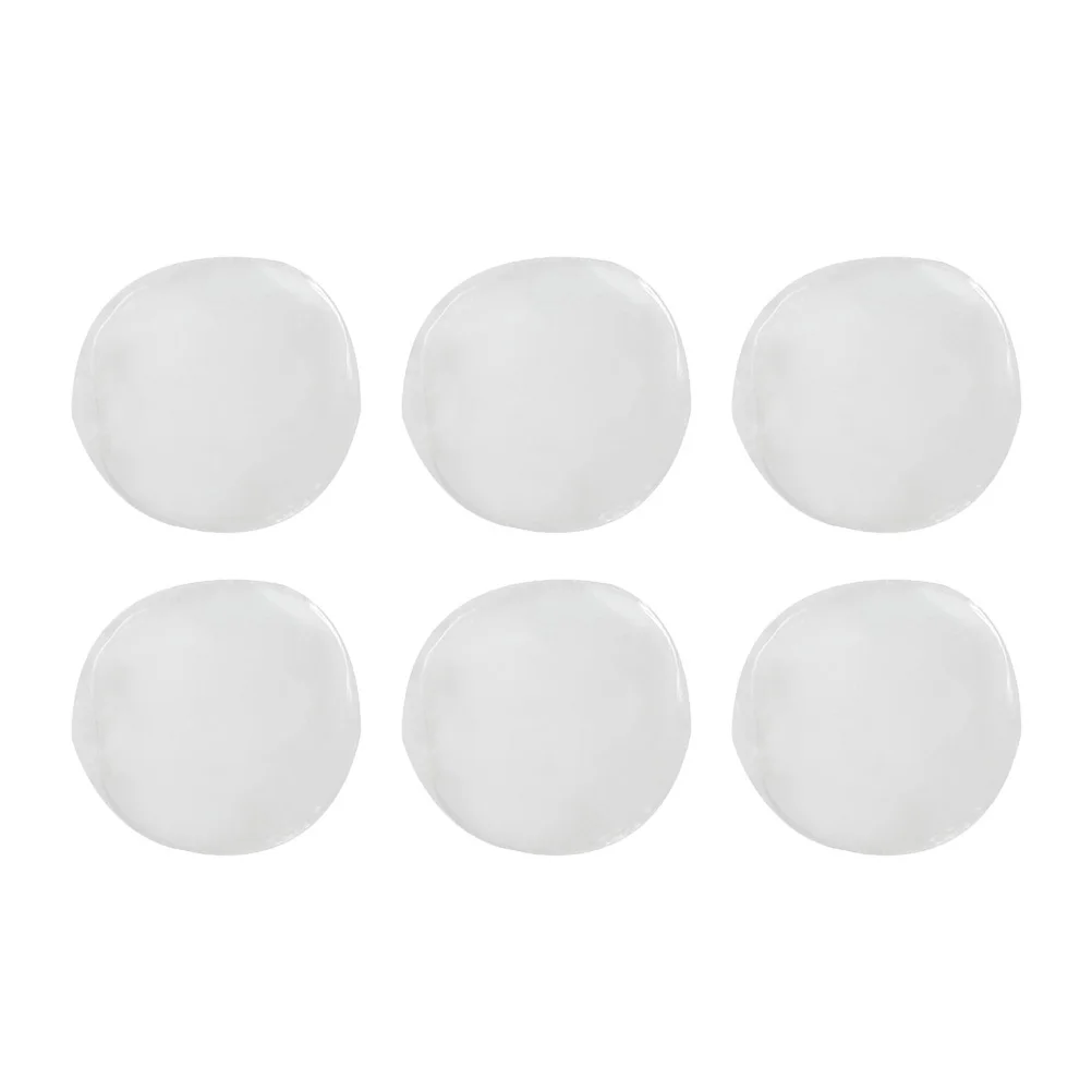 

6Pcs Clear Silicone Drum Dampening Gel Pads Oval Mufflers Reusable Adjustable Tone Control for Snare and Cymbal Heads