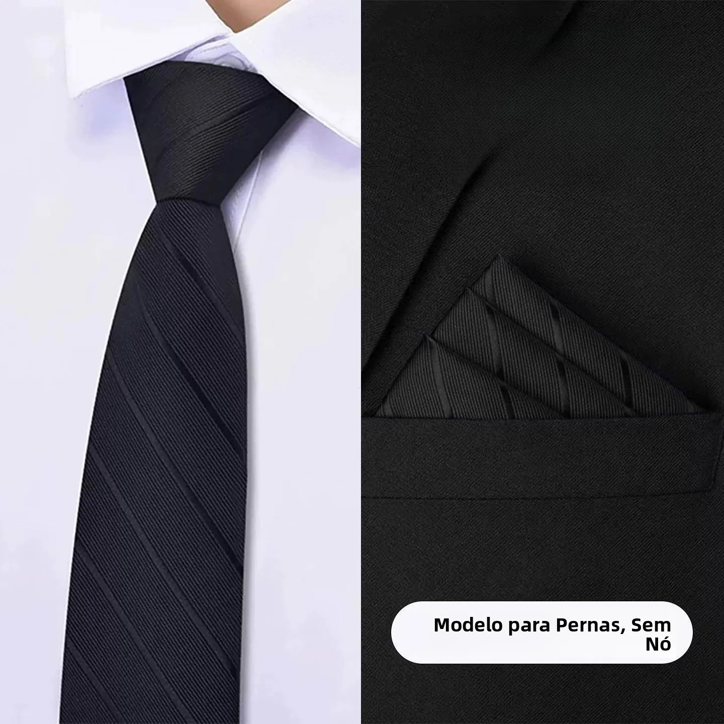 black-business-wedding-tie-for-men-zipper-easy-to-wear-stripe-lazy-suit-shirt-retro-style-conference-suitable-glitter-decorat