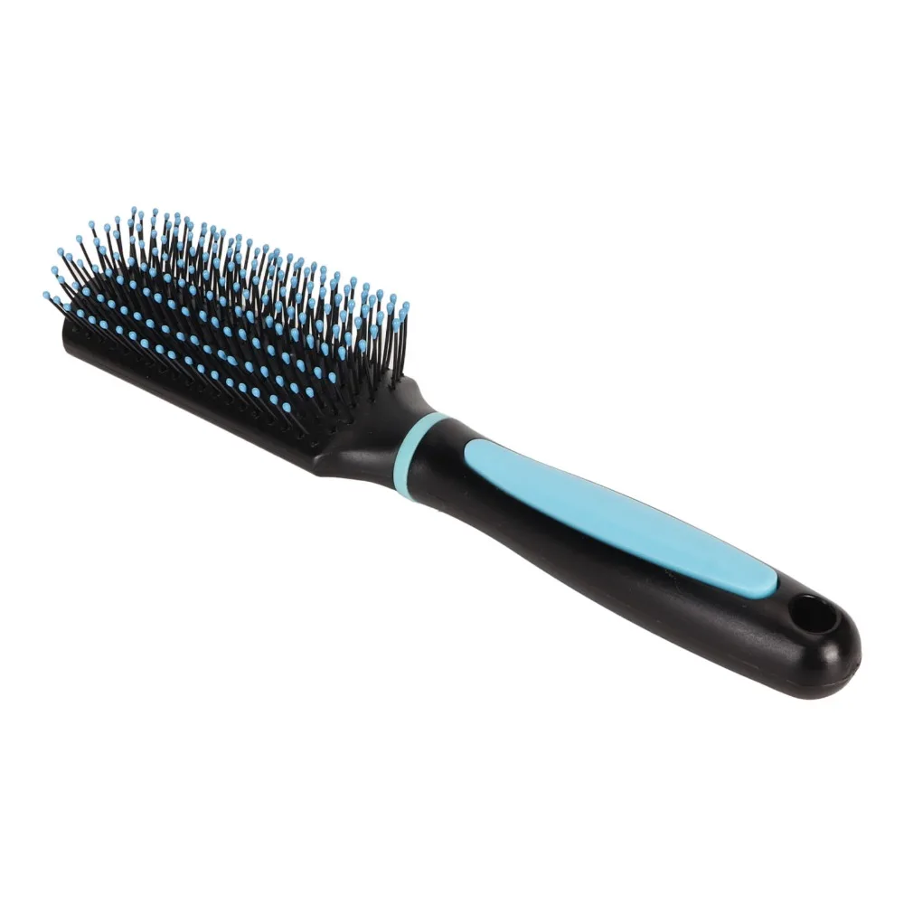 3pcs Volumising 9 Row Hair Brush Gentle Anti-Pulling Detangling Hair Brush Anti-Static Blue Color Wet Dry Hair Brush Travel Use