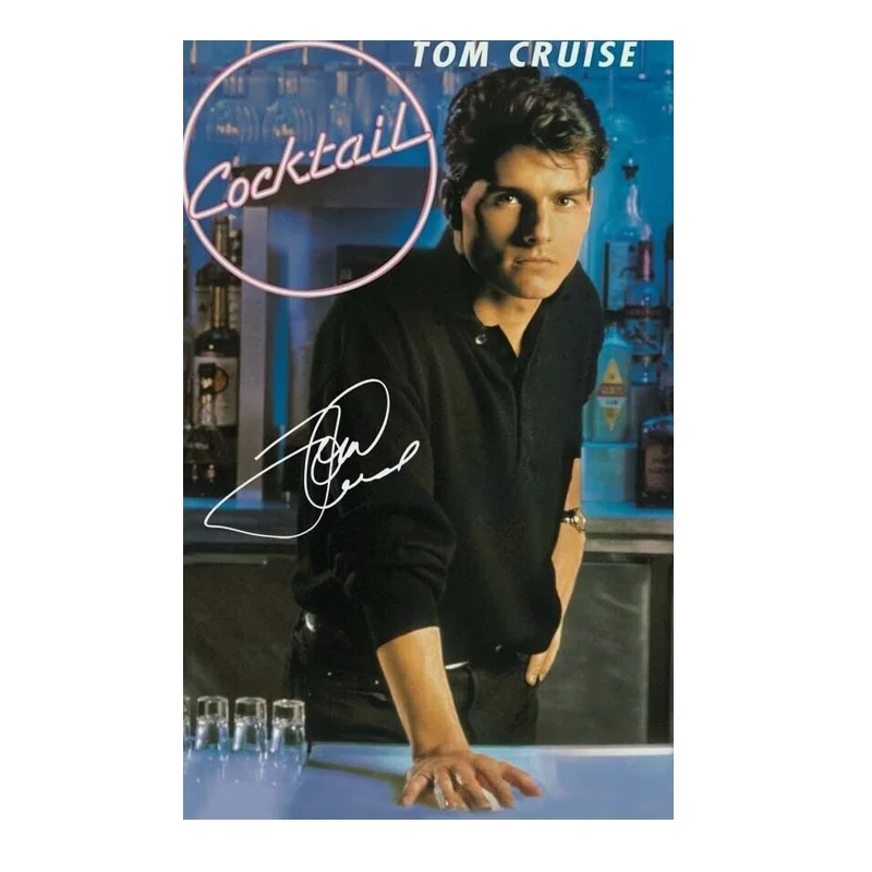 TOM CRUISE Signed Autograph PHOTO, Art Picture Print Silk Poster,Home Wall Decor